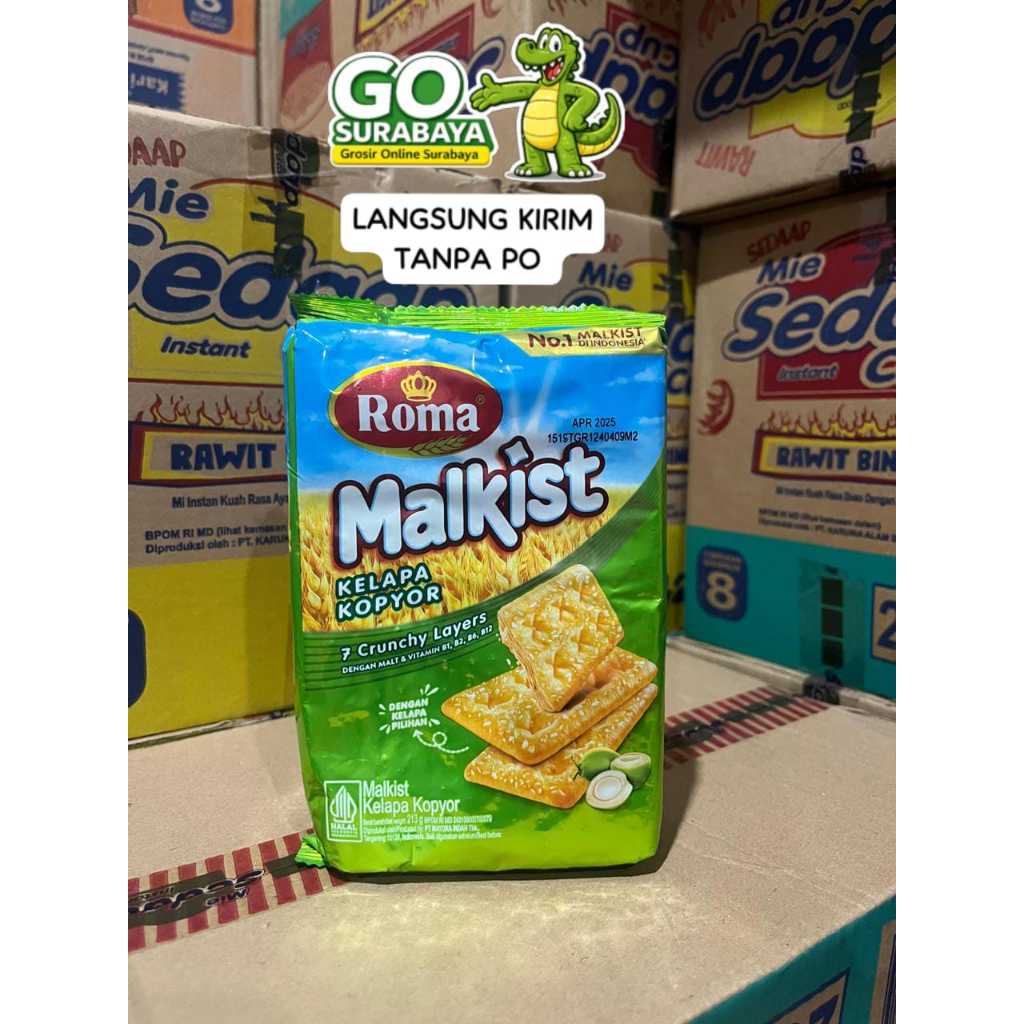 Jual Roma malkis crackers 224 gram 1 dus isi 36 pcs | Shopee Indonesia