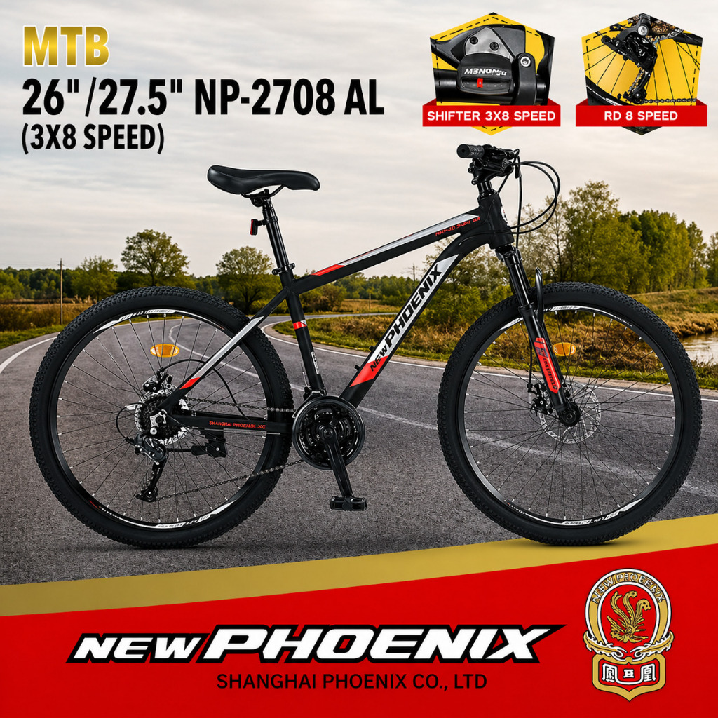 Jual Sepeda MTB New Phoenix NP-2708 AL 26