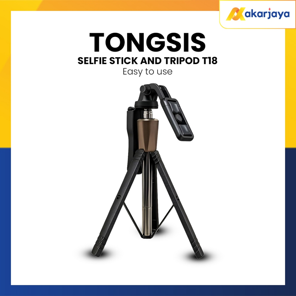 Jual Tripod Tongsis Bluetooth T18 Tripod Selfie Stick 180CM Remote ...
