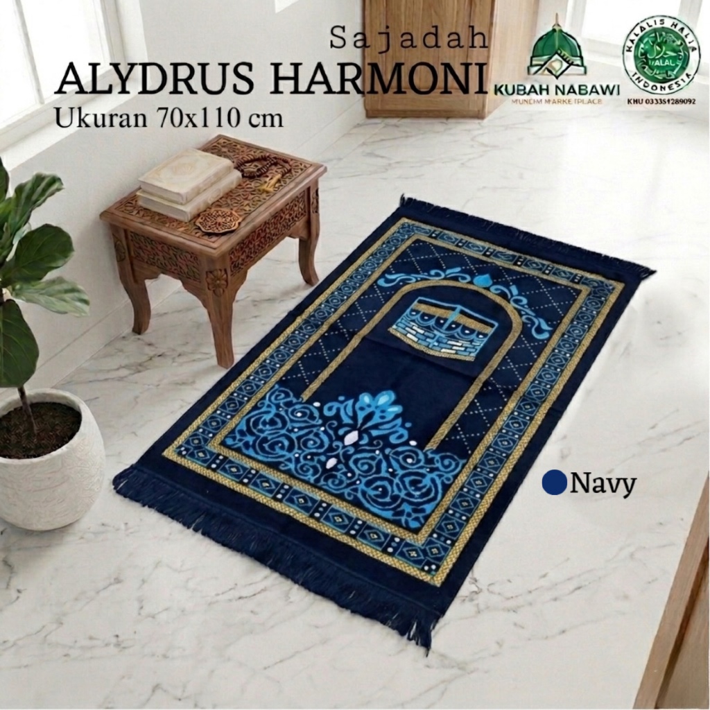 ALYDRUS HARMONI TURKIYE 70x110cmDewasa|Sajadah Turki Beludru Halus Tebal Jumbo Empuk |Souvenir Umroh