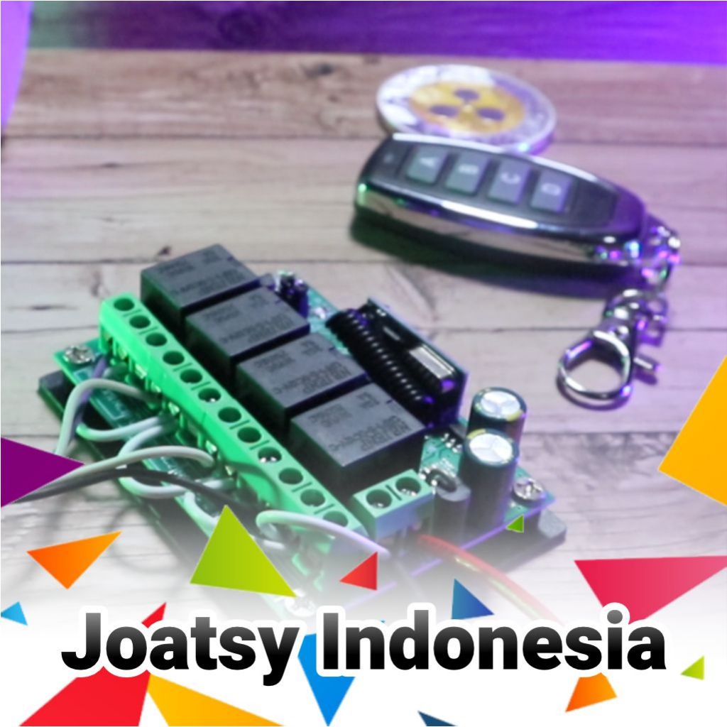 Jual Modul Remote 433Mhz Relay 4 Channel Sepaket Multi Fungsi | Shopee ...