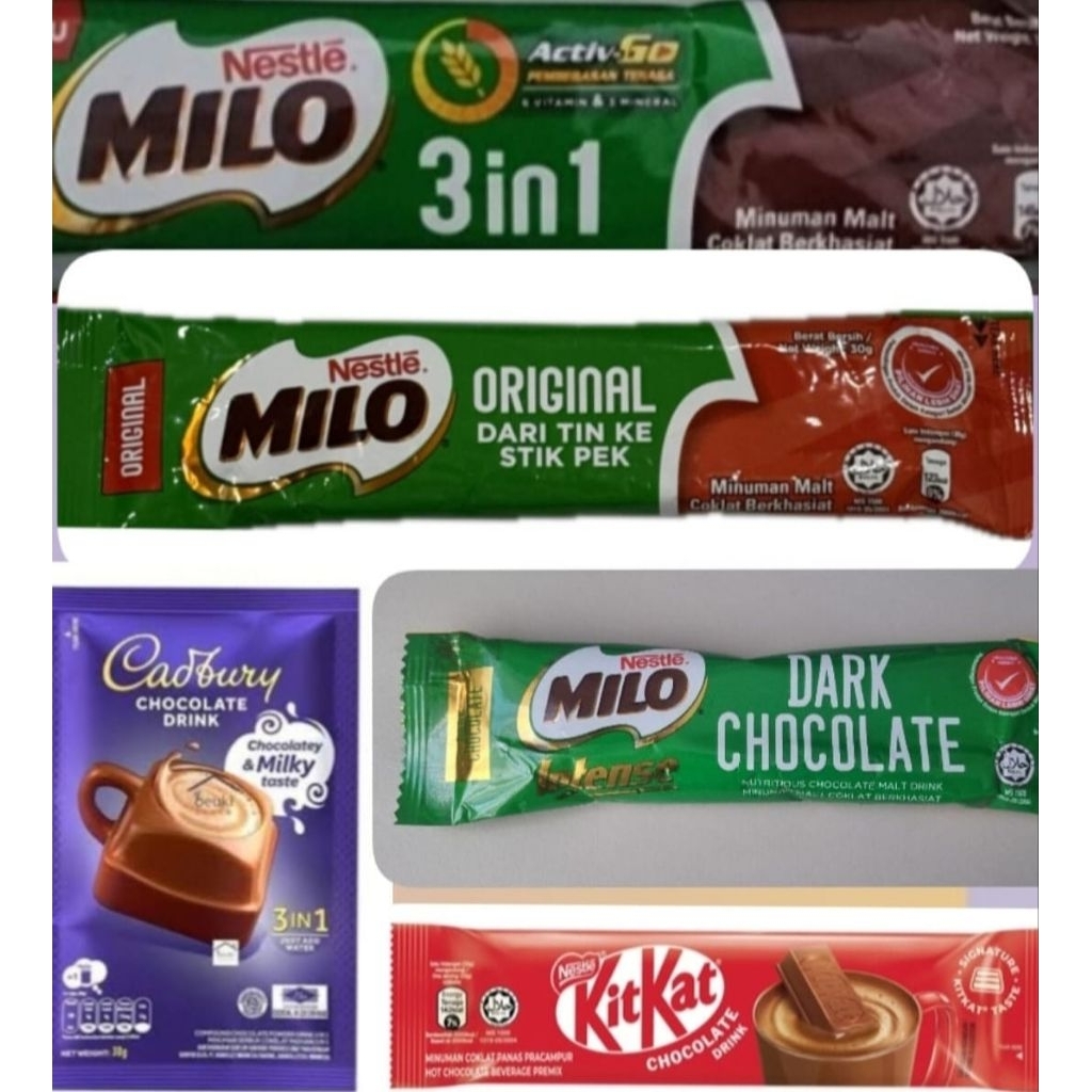 Jual Sachet Milo 3in1 / Milo Intense / Milo Kosong (Stikpek) / Milo ...