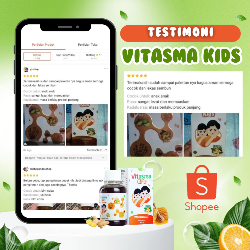 Jual VITASMA KIDS ASLI - MADU HERBAL OBAT SOLUSI BATUK SAKIT ...