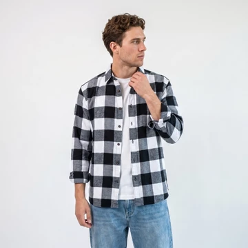 Woodsman Kemeja Flanel Monochrome Check