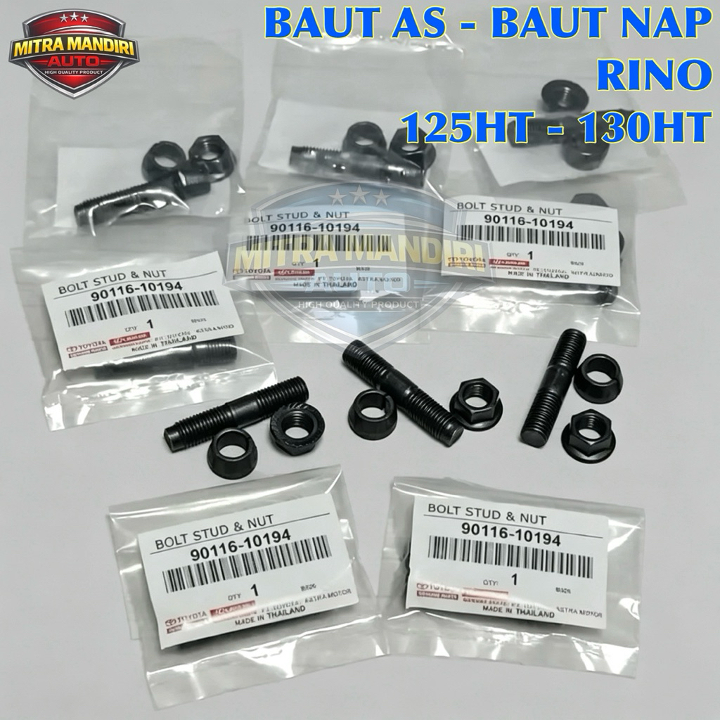 Jual BAUT NAP RODA / BAUT AS BAJA ( HITAM ) DYNA DUTRO HT125 HT130 RINO ...