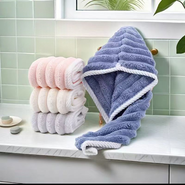 Jual {NO.1} Handuk Kepala Keramas Bahan Microfiber Penyerap Air ...