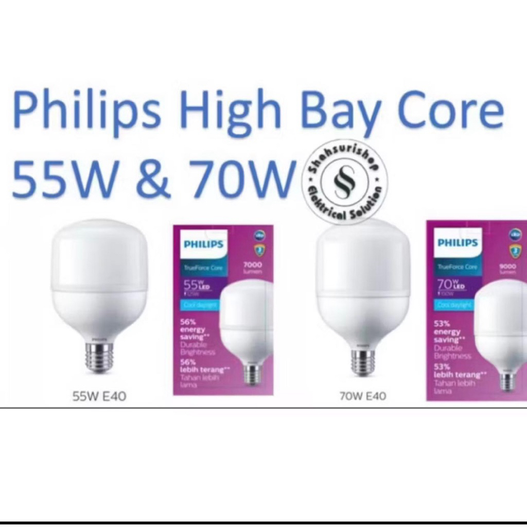 Jual lampu led Philips TForce true force 55w 70w Fiting E40 / bohlam ...