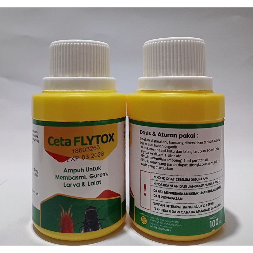 Jual CETA FLYTOX cairan pengusir dan pembasmi lalat kutu tungau dan ...