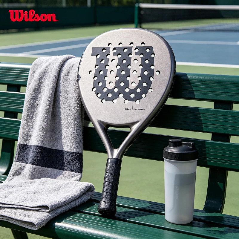 Wilson CARBON FORCE Padel Rackets Padel Bags Kepala Besar Fiberglass 365g - WR13... - slide 1