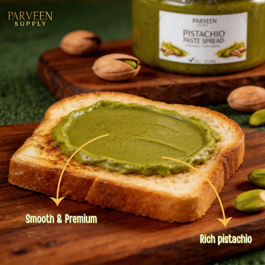 Jual PARVEEN PISTACHIO PASTE SPREAD PREMIUM | ADONAN PISTACHIO TANPA ...