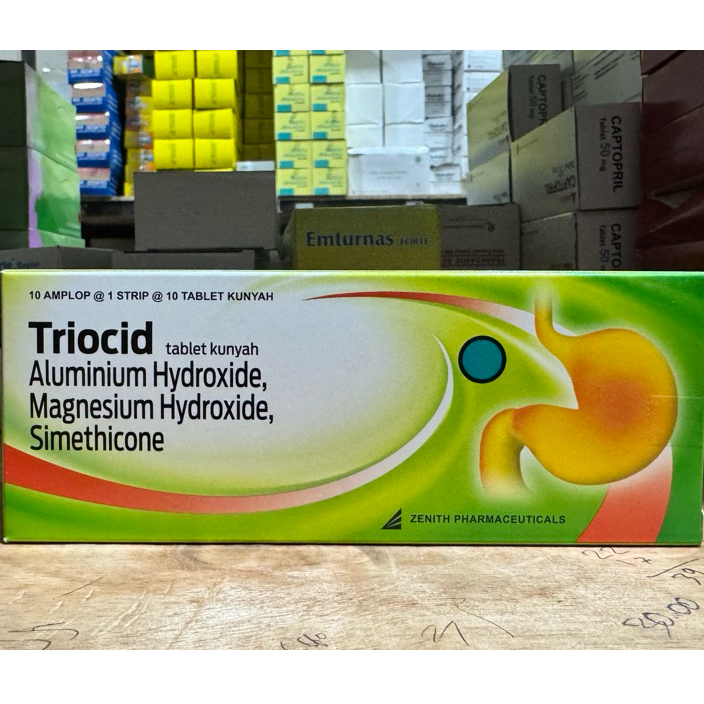 Jual TRIOCID 1 Strip 10 tablet Tablet Kunyah| Triocid Tablet & Sirup 60 ...