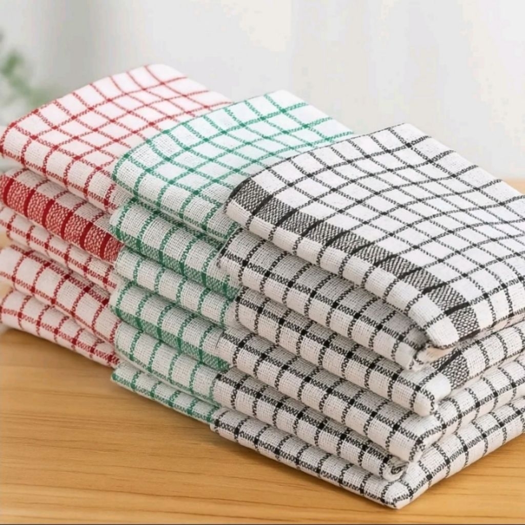 Serbet Dapur Jumbo Premium 1 Lusin Lap Kain Serbaguna Bahan Katun Cotton Harga G - foto 4
