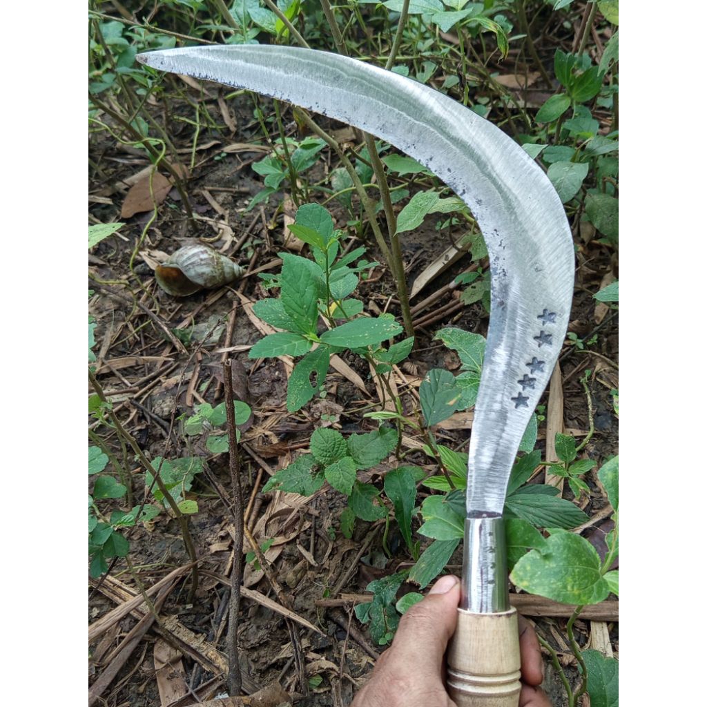 sabit rumput dahan dan ranting dari baja asli