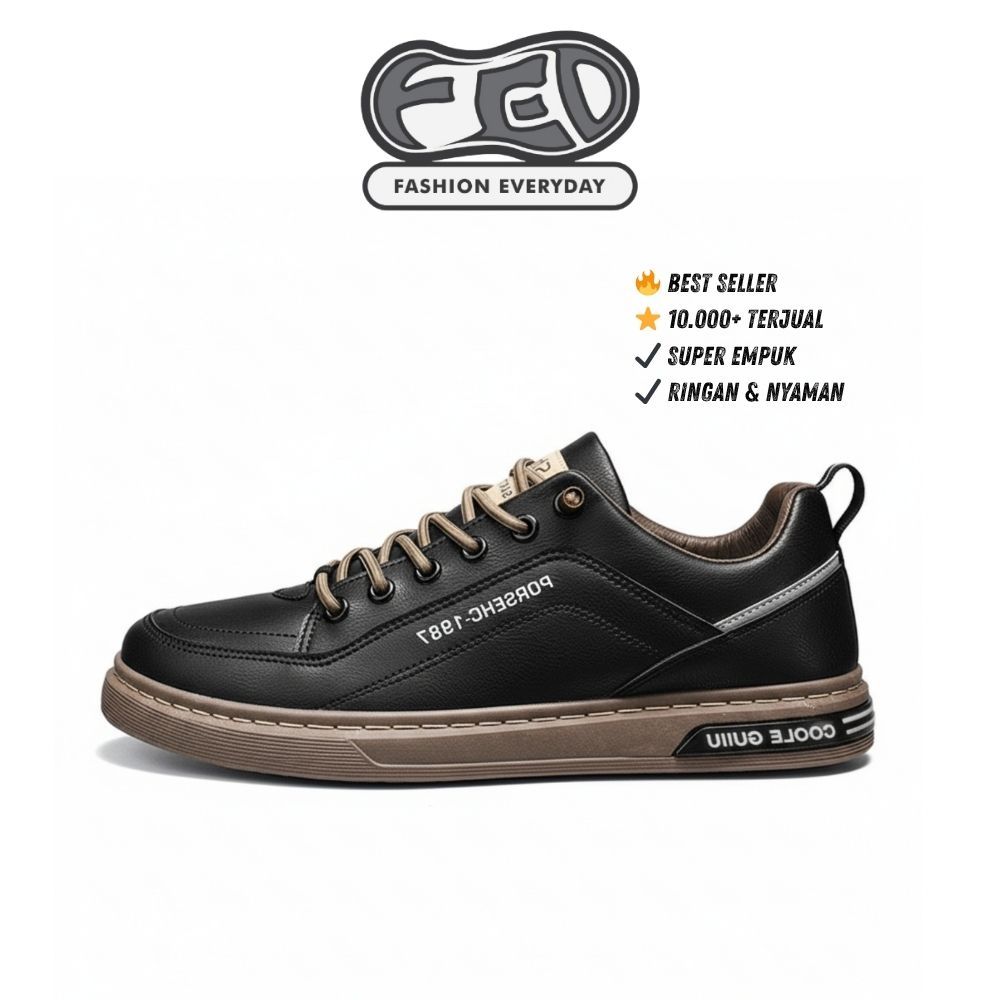 Jual FED Sepatu Kets Sano Sneakers Kasual Hitam Pria Wanita Keren Slip ...