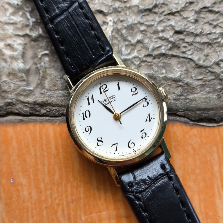 動作OK】SEIKO QUARTZ 7321-0170 コンビカラー 2503 Jual Seiko 7321 