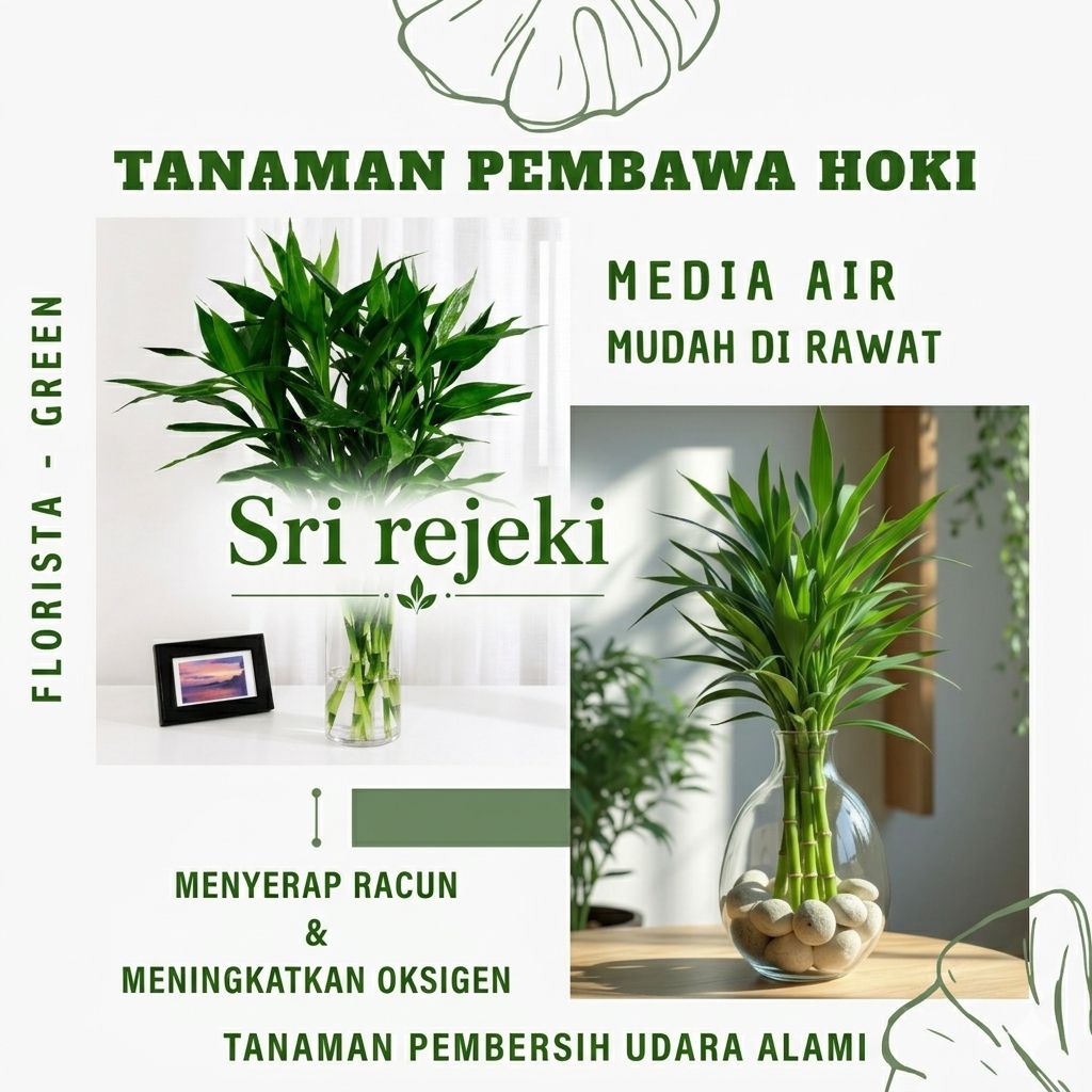 Jual Bisa Cod Bambu Hoki 3 Batang Hidup Berakar Tanaman Sri Rejeki ...