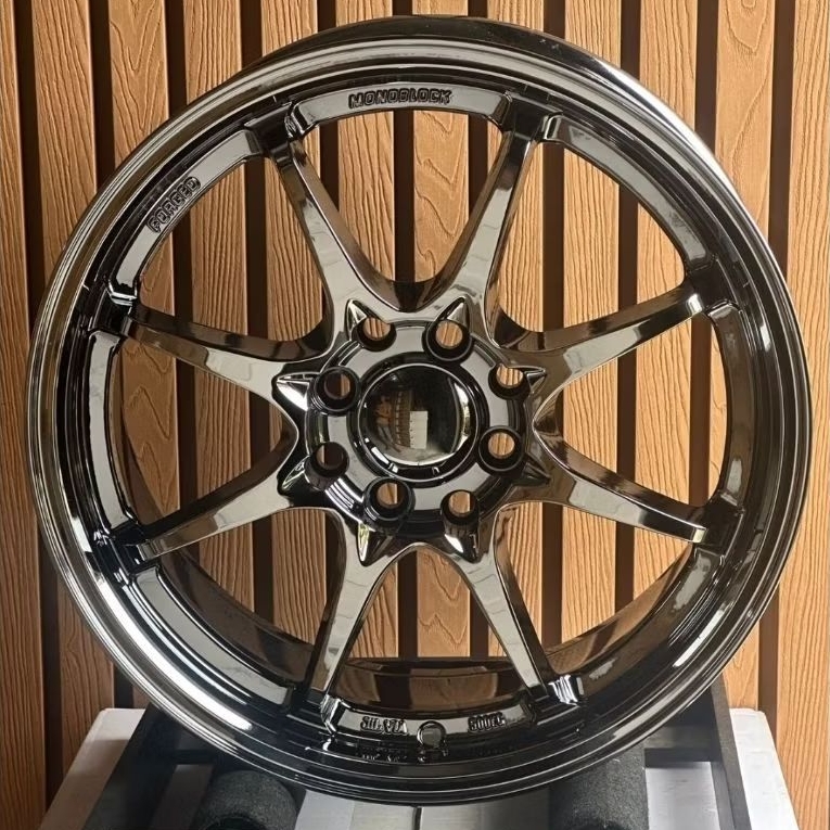 Jual velg mobil r16 lebar 7 CE28 BLACK CROME ET 42 velg ring 16 Fronx ...
