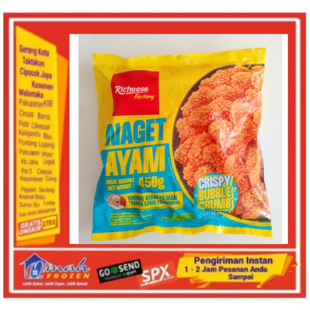 Jual Richeese Nugget Ayam 450gr, Naget Ayam, Frozen Serang | Shopee ...