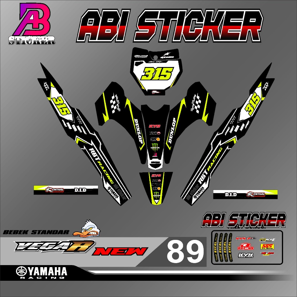 Jual (COD) Terbaru RBT VEGA R NEW RBT BEBEK MODIF SUPERMOTO YZ CRF KLX ...