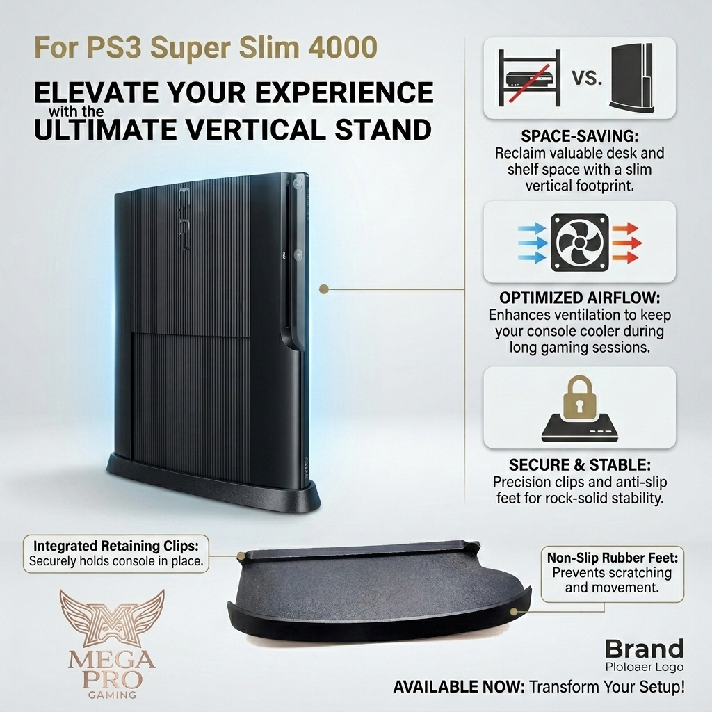 Jual PS3 Superslim Vertical Stand Dudukan Mesin PS3 Superslim | Shopee ...