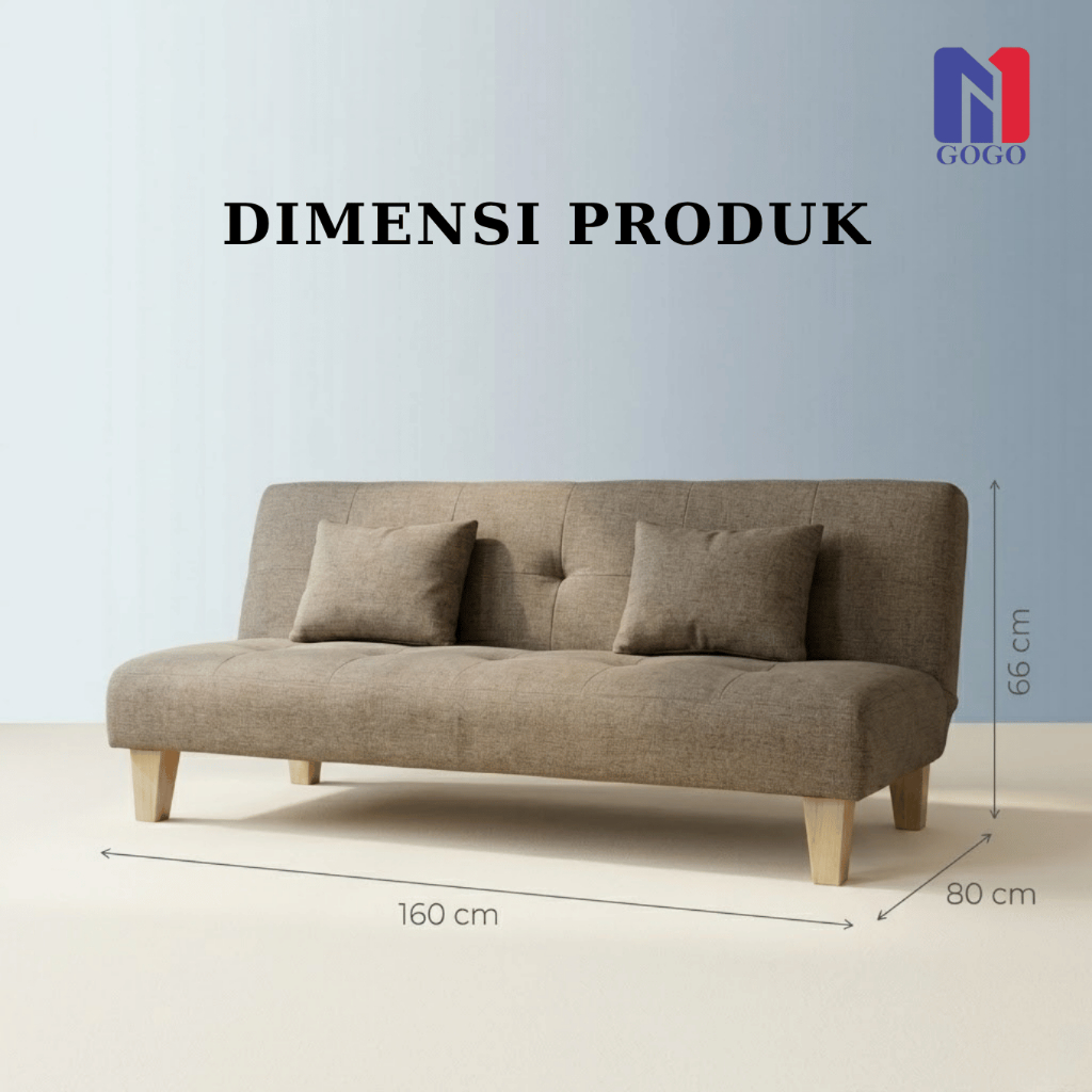 Jual Sofa Bed Minimalis Pudan 01 - Sofa Lipat Multifungsi 2in1 Busa ...