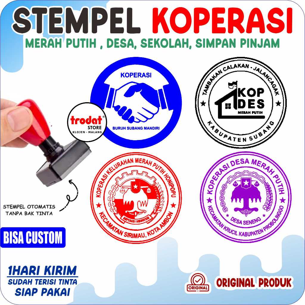 Jual Stempel Koperasi / Stempel Koperasi Simpan Pinjam / KOPDES ...