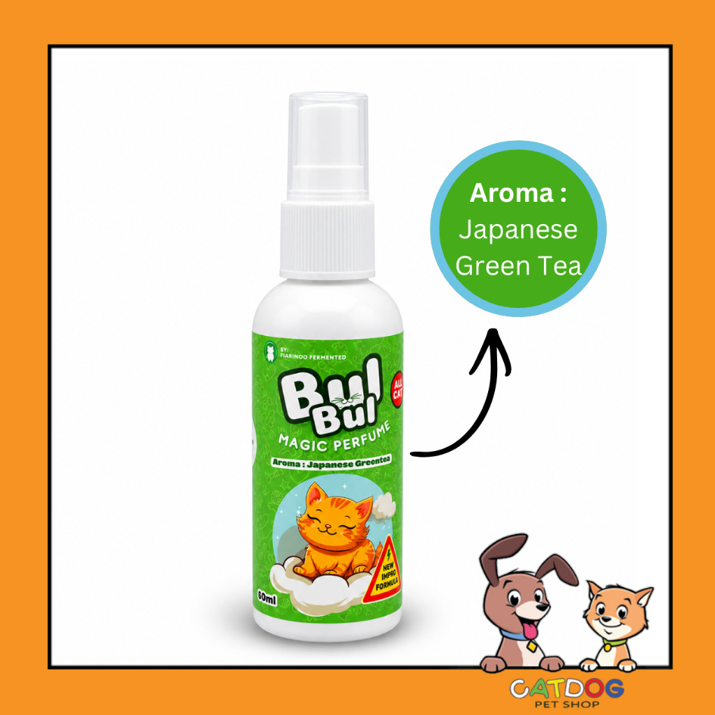 Jual Parfum Kucing Bul Bul Japanese Green Tea 60ml | Shopee Indonesia
