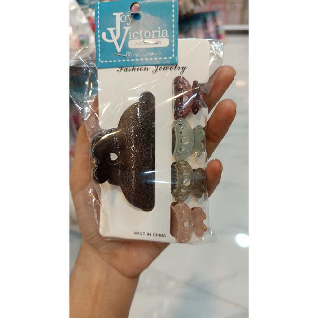 Jual Jepit Rambut Set Mini Jepitan Jedai Korea Lucu Warna Warni ...