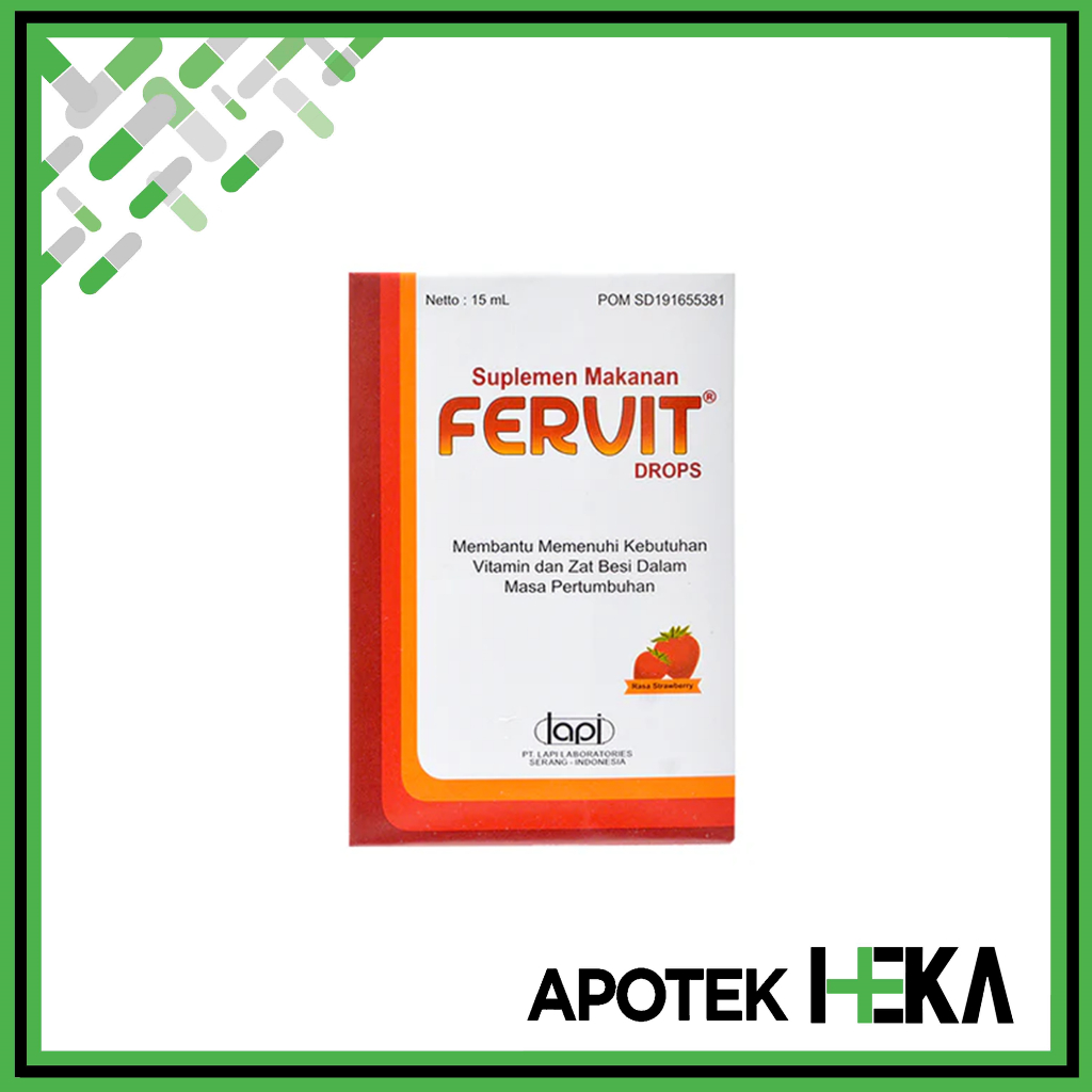 Jual Fervit Drops 15 ml - Vitamin dan Zat Besi | Shopee Indonesia