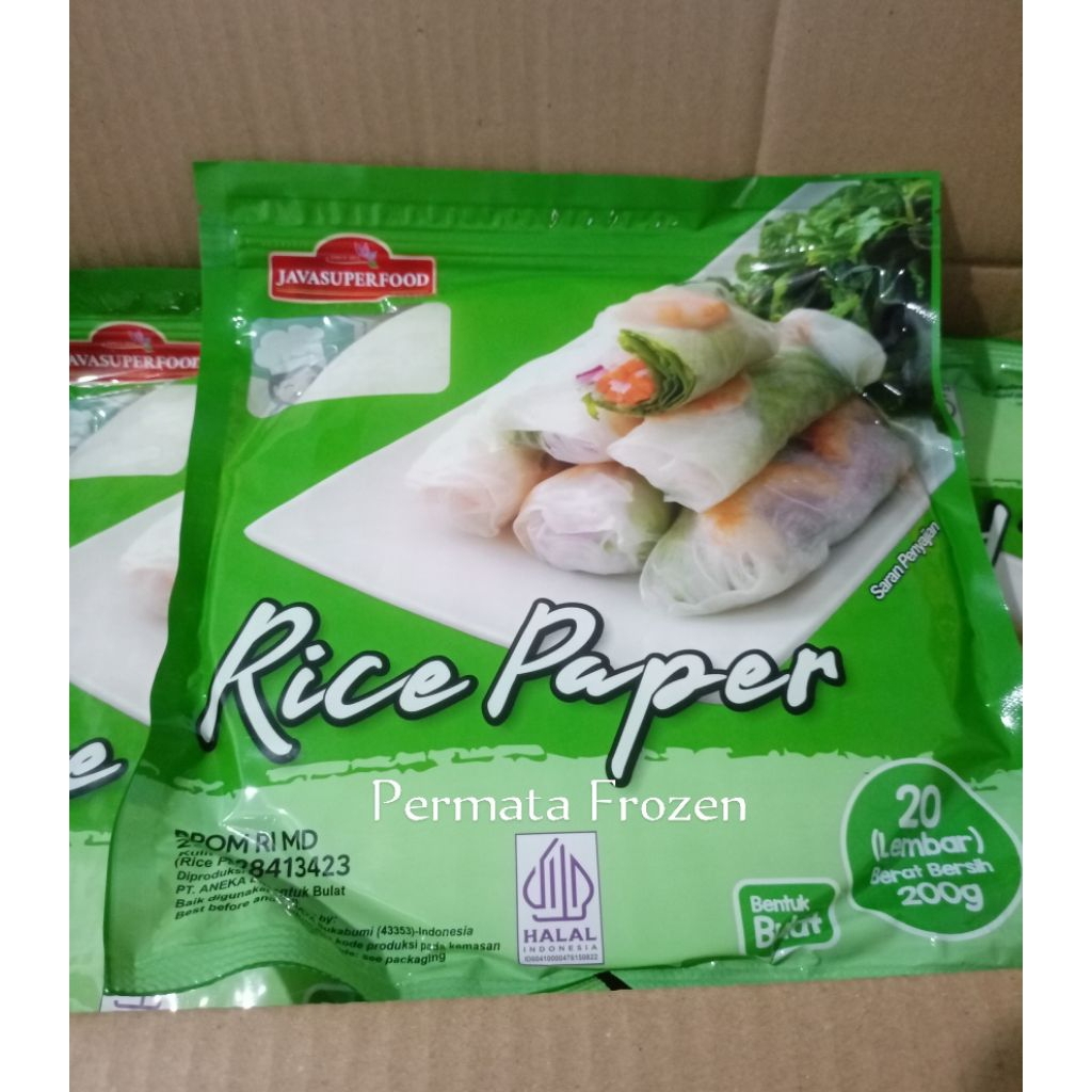 Jual Rice Paper Bulat isi 20 lembar diameter 21 cm | Shopee Indonesia