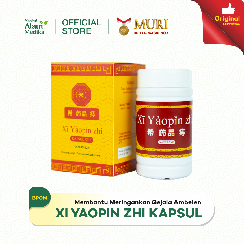 XI YAOPIN ZHI Kapsul Obat Wasir Cina Bantu Redakan Gejala Ambeien dari Dalam