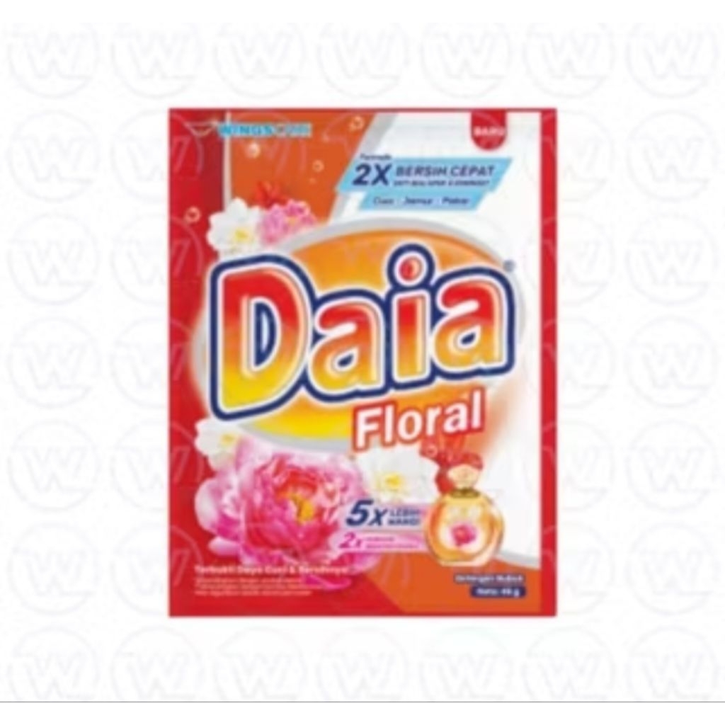 Jual Daia Deterjen Bubuk 47gr | 1 Dus - Isi 12 Renceng (72 Sachet ...