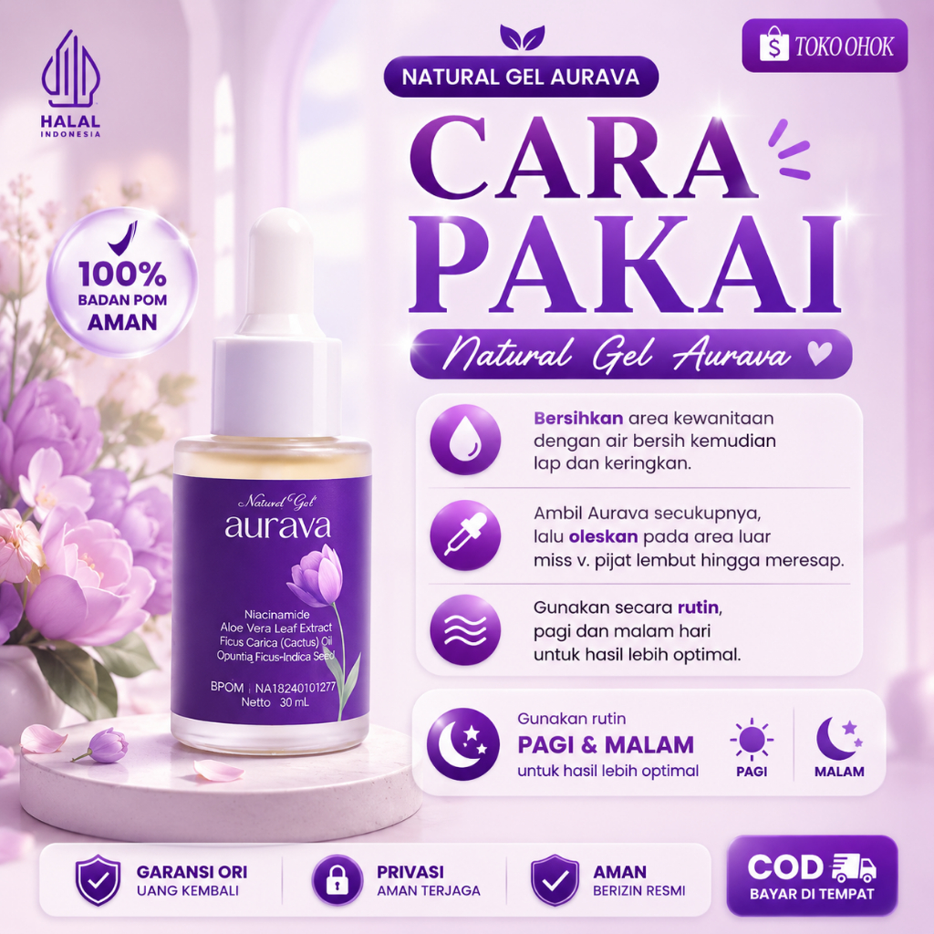 Aurava Serum Pemutih Selangkangan Ampuh Dan Miss V Pencerah Lipatan Natural Gel - foto 3