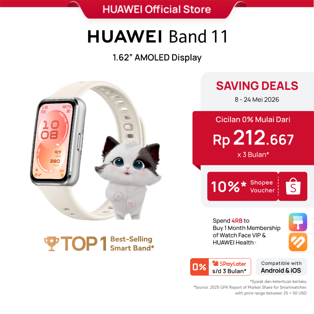 Huawei Band 11 Series | 1.62”amoled Display Enhanced Sleep Tracking Heart Health - foto 3