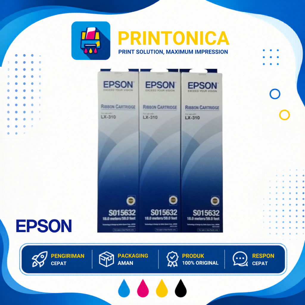 Jual Ribbon EPSON LX 310 Original Pita Cartridge LX-310 ink | Shopee ...