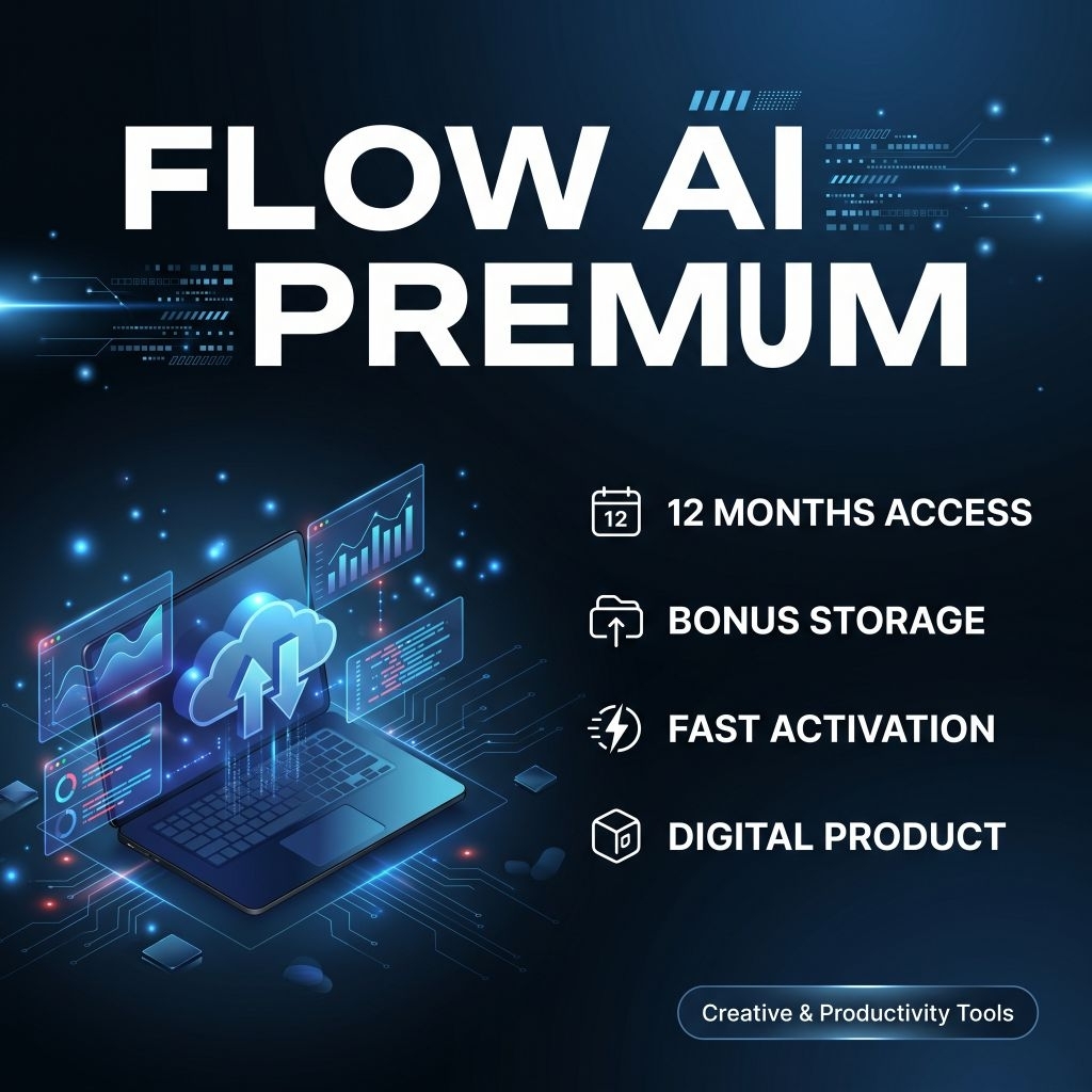 FLOW AI Premium 1 Tahun | Paket Productivity & Creative Tools Digital