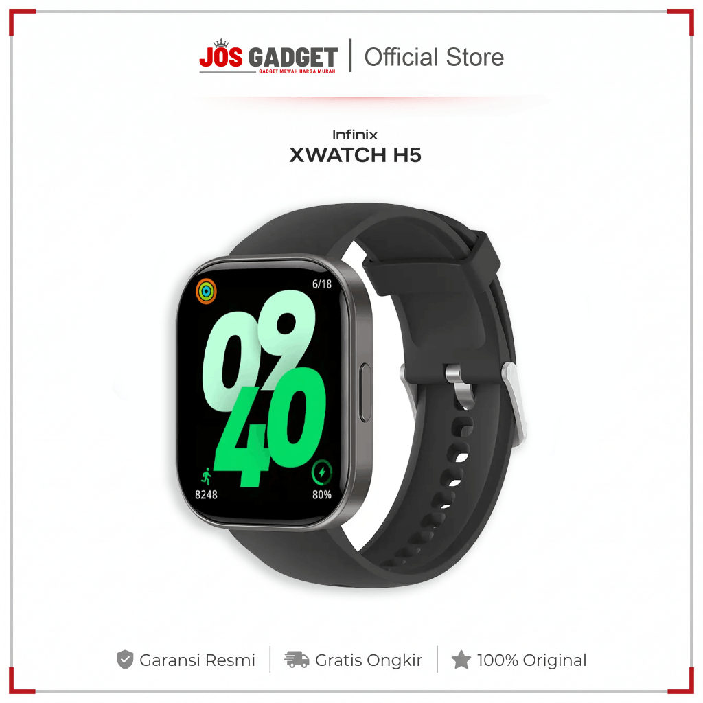 Jual Infinix XWatch H5 Pro Smartwatch AMOLED Bluetooth Call IP68 100 ...