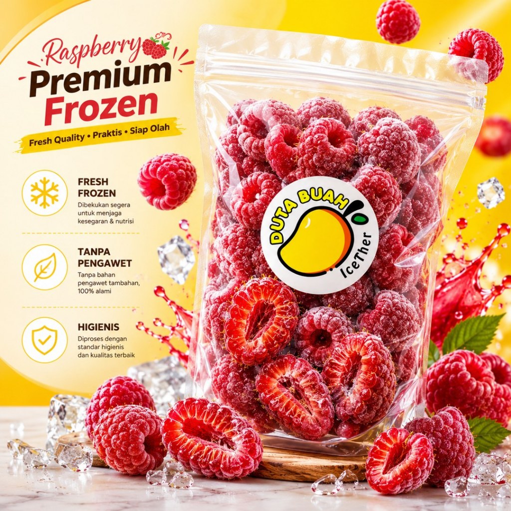 Jual Raspberry Frozen Fruit – Buah Beku Segar Siap Konsumsi | Duta Buah ...