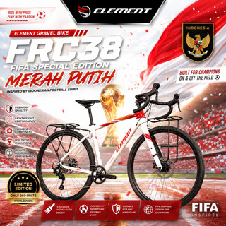 Jual Sepeda Gravel Element FRC 38 FIFA Special Edition Merah Putih ...