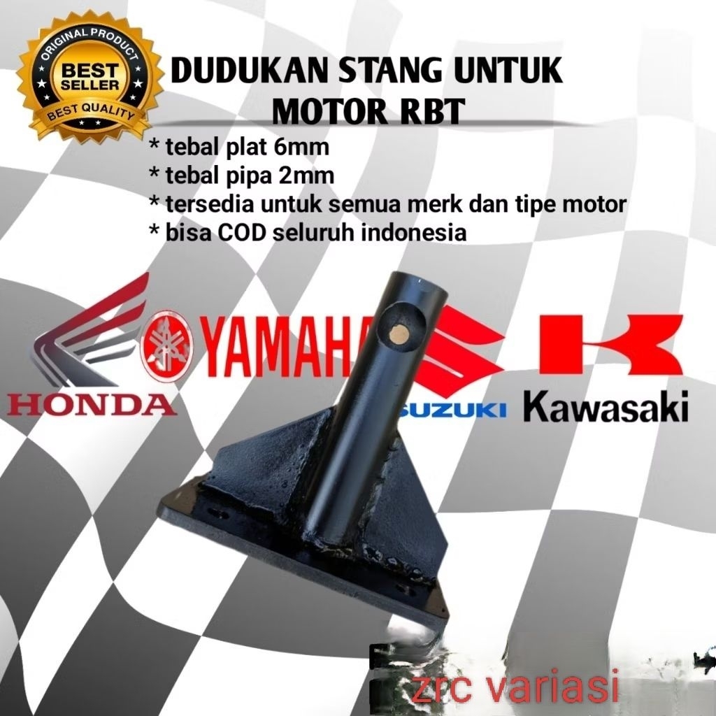 Jual dudukan stang RBT untuk motor Honda universal tebal 6 mili ...