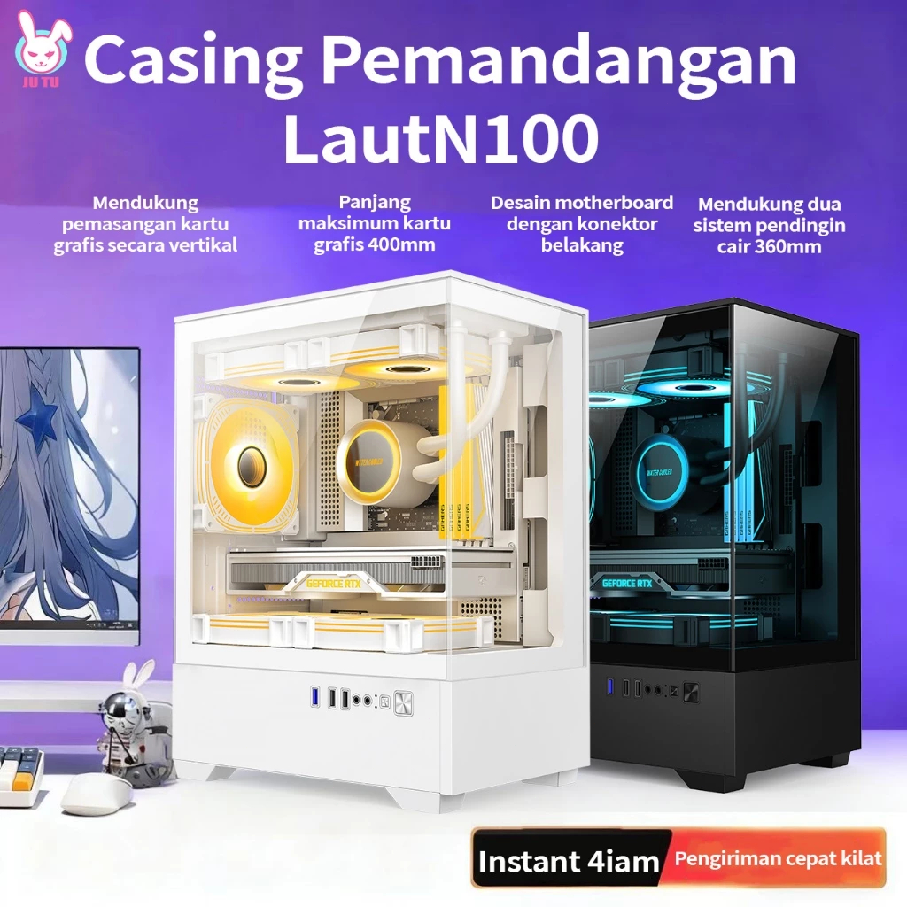 Jual JT Casing Pc Gaming mini itx Case Pc Komputer micro m Atx Cube ...