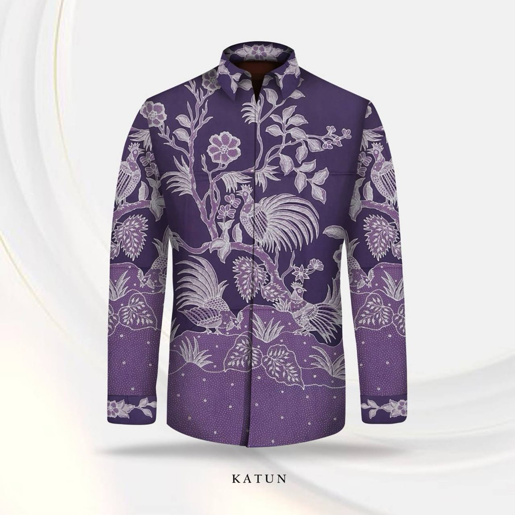 Jual Kain Batik Tulis Katun Polos Pola Kemeja Batik Pria Lengan Panjang ...