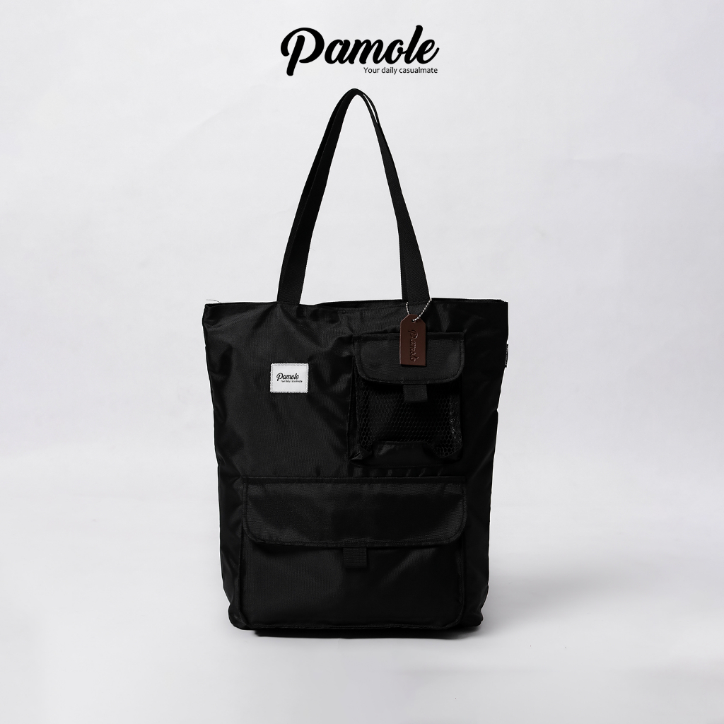 Jual Pamole Tote Bag Cordura Penutup Resleting Tas Kuliah Tas Kerja ...