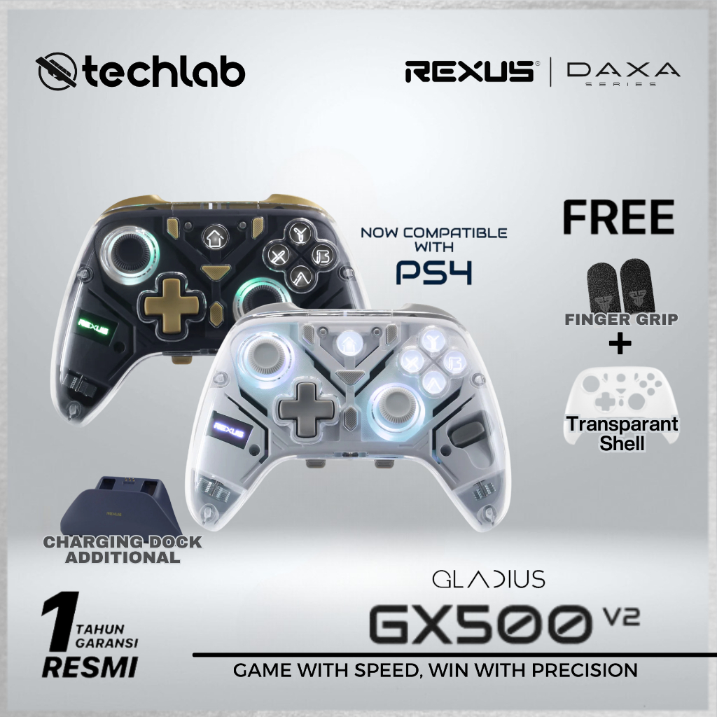 Jual Rexus GX500 / GX-500 V2 Gladius Wireless Multiplatform Gamepad ...