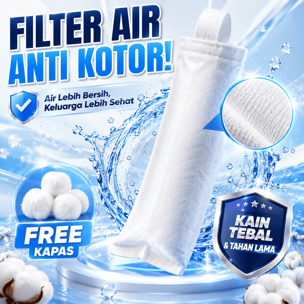 Jual FILTER KAIN / FILTER KERAN AIR PLUS TABUNG | Shopee Indonesia