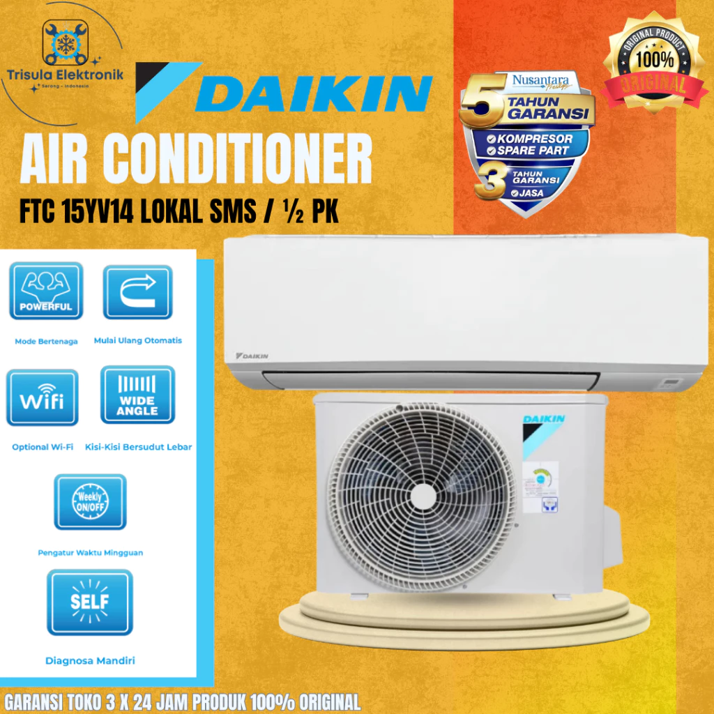 Air Conditioner DAIKIN FTC 25YV14 LOKAL SMS 1 PK