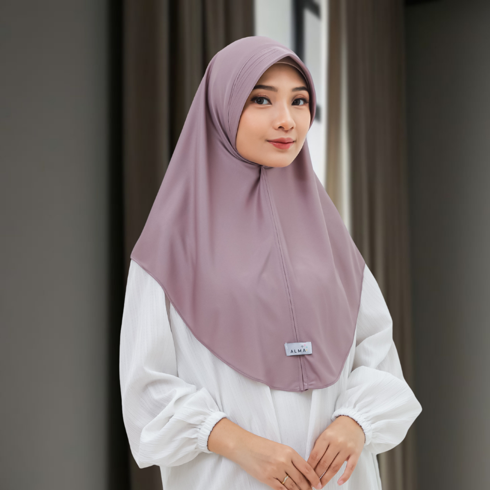 TERMURAH !!! Chaesa Instan Bergo Alma Daily Sporty M Ped  // Kerudung Bergo Instan Chaesa Menutup dada Murah By Alma