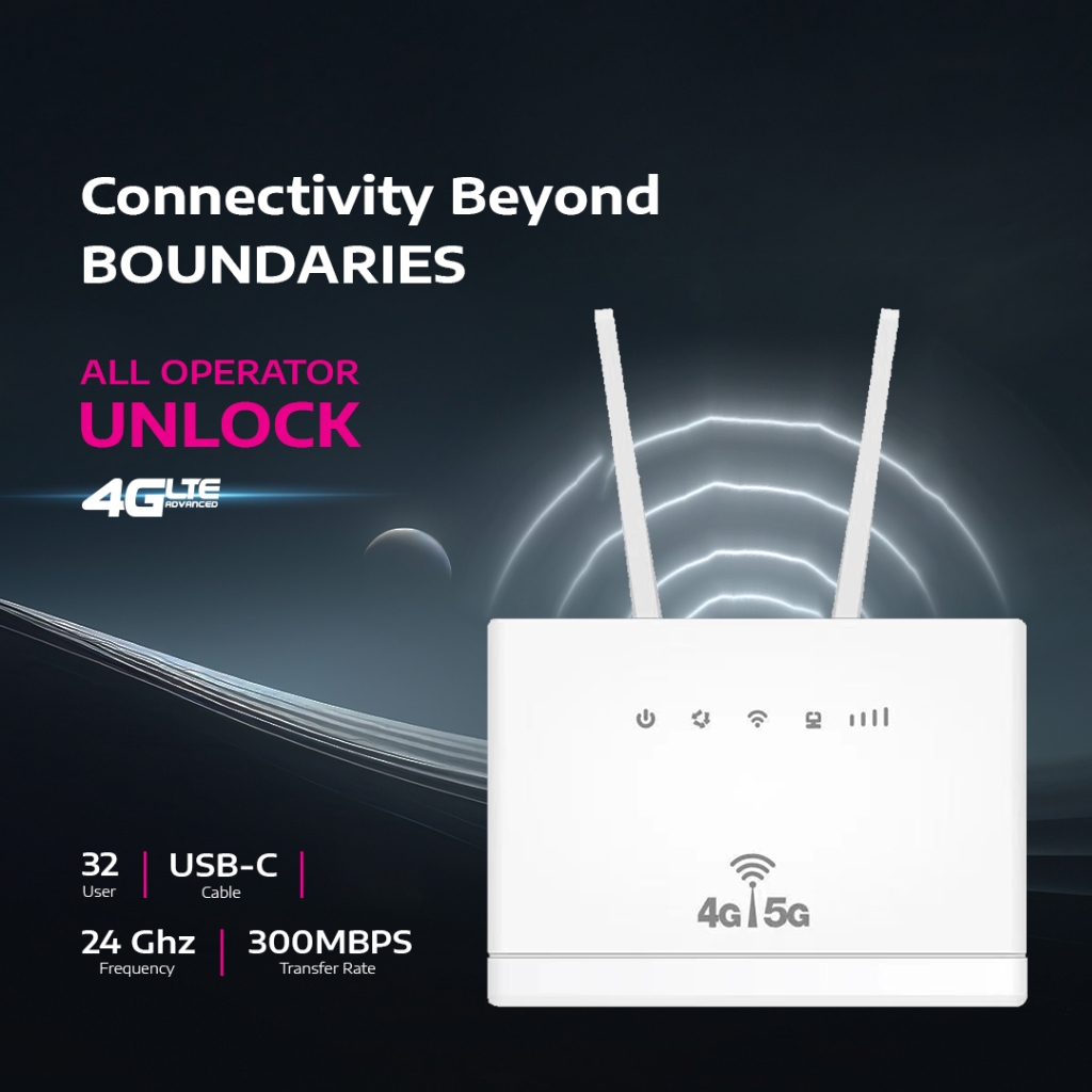 Wifi Wireless Router 4G LTE 300Mbps Modem WiFi Range Extender Repeater