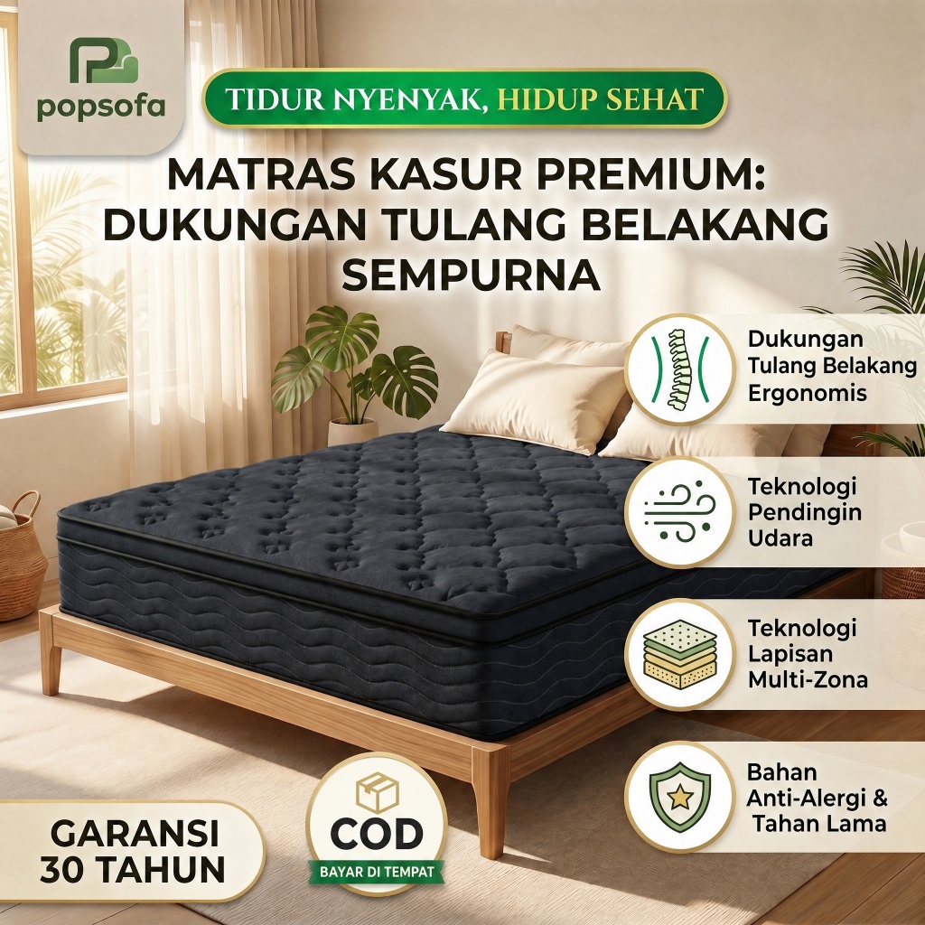 Jual Kasur Springbad Tebal 30cm Ukuran 180x200x30 Divan Kasur Kasur ...