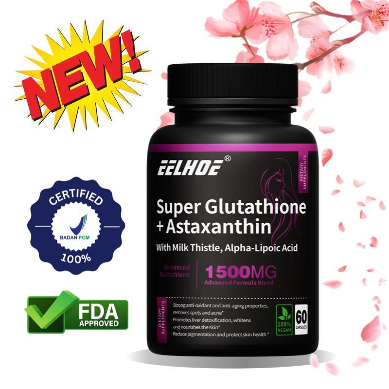 Jual EELHOE Glutathione Astaxanthin, Antioksidan Premium Yang Mendukung Kesehatan Mata, Kulit, Dan Persendian
